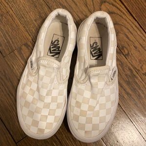 White checkered vans